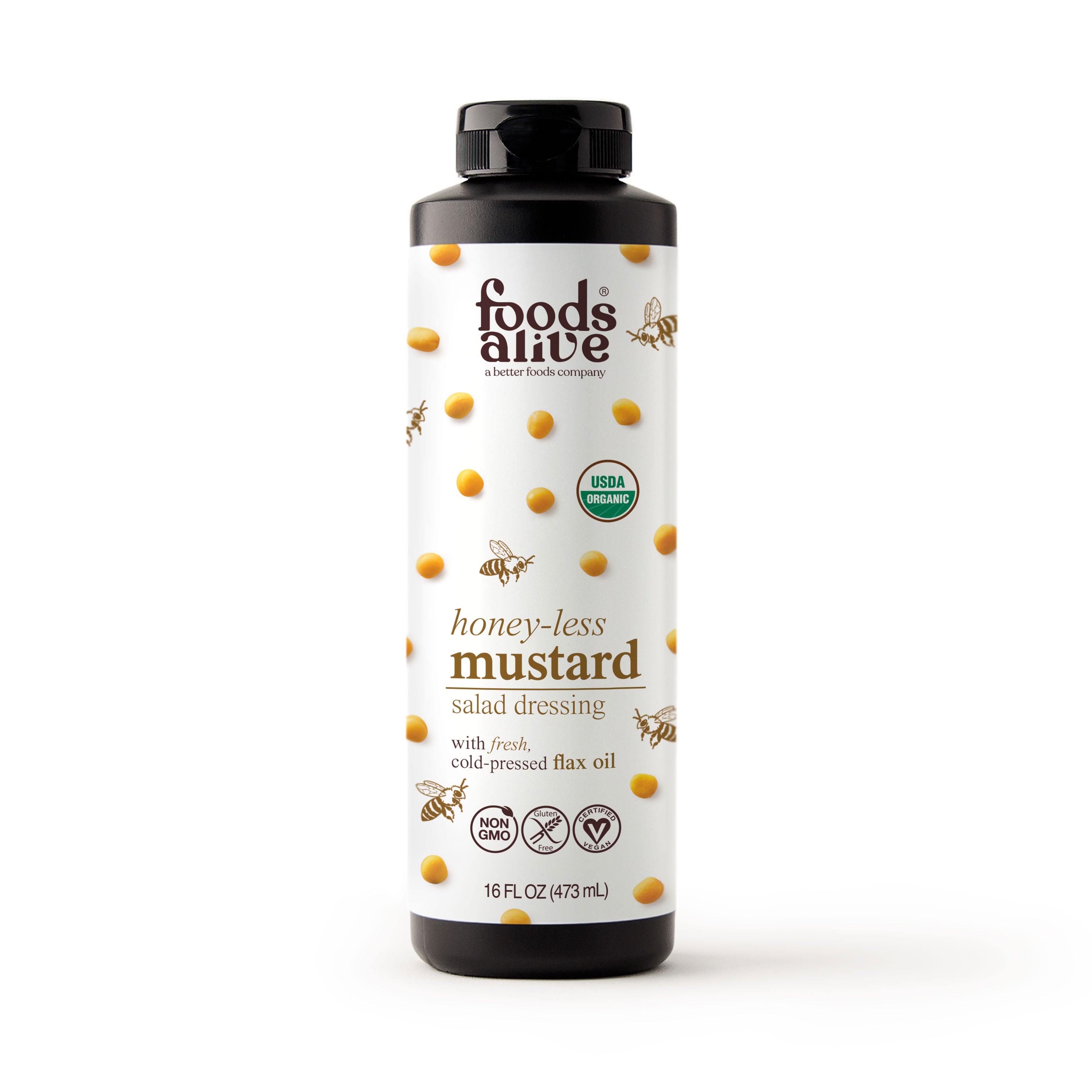 Organic Honey-Less Mustard Salad Dressing - 16oz