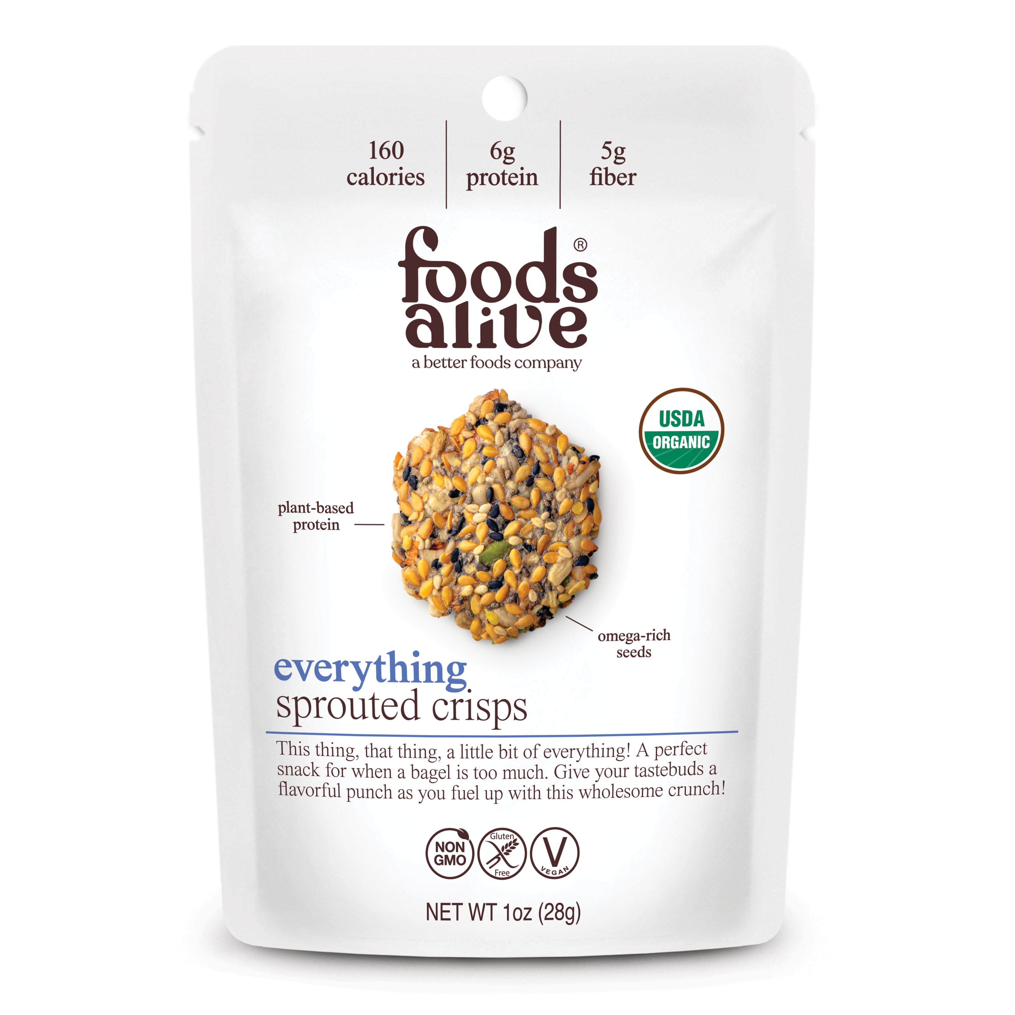 Everything Organic Sprouted Crisps - 1 oz,