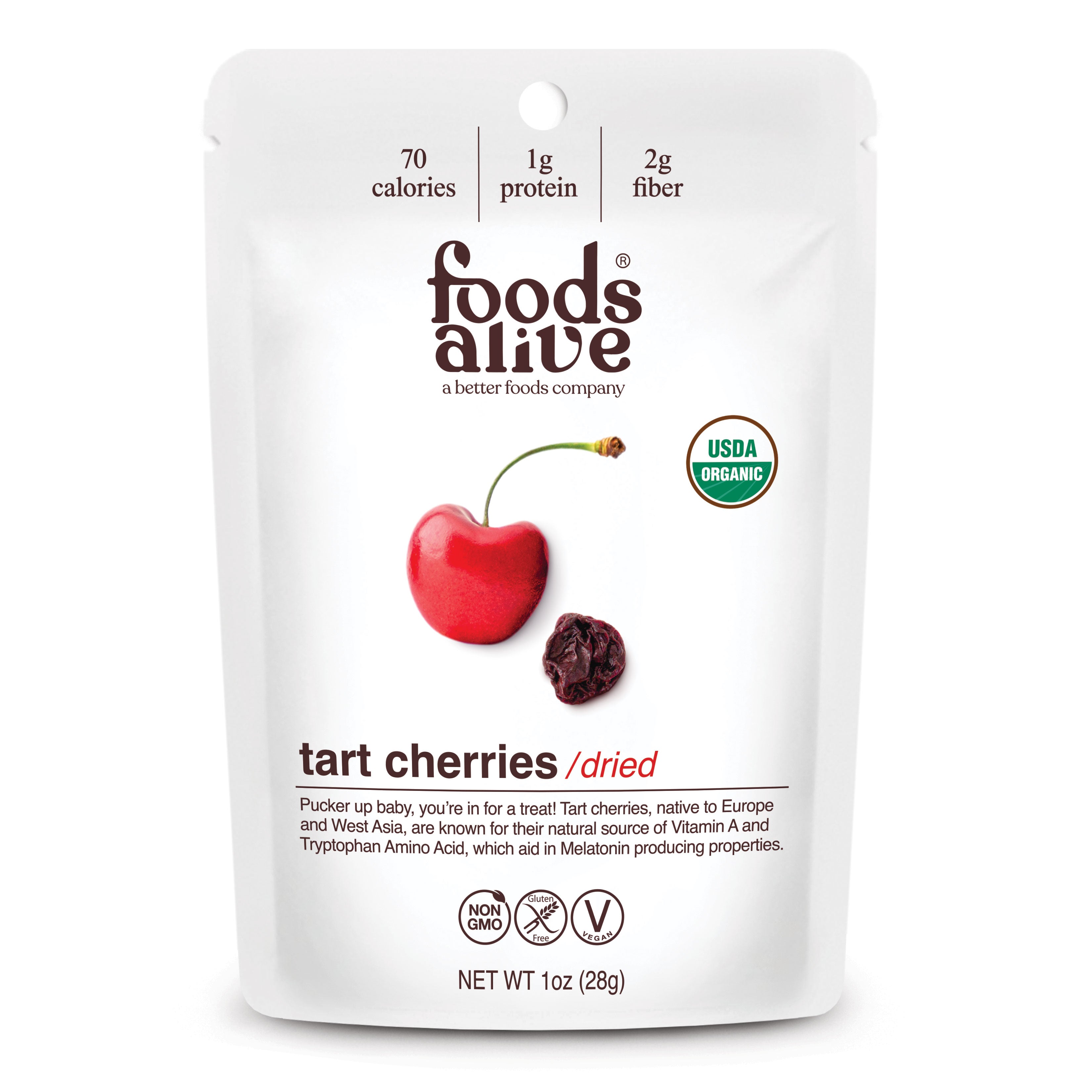 Tart Cherries - Organic - 1oz - Foods Alive,
