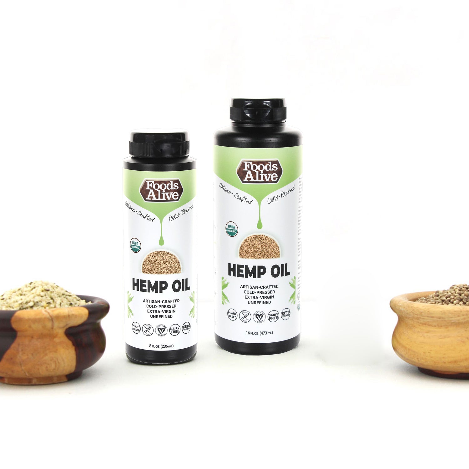 Foods Alive Organic Artisan Cold-Pressed Hemp Oil