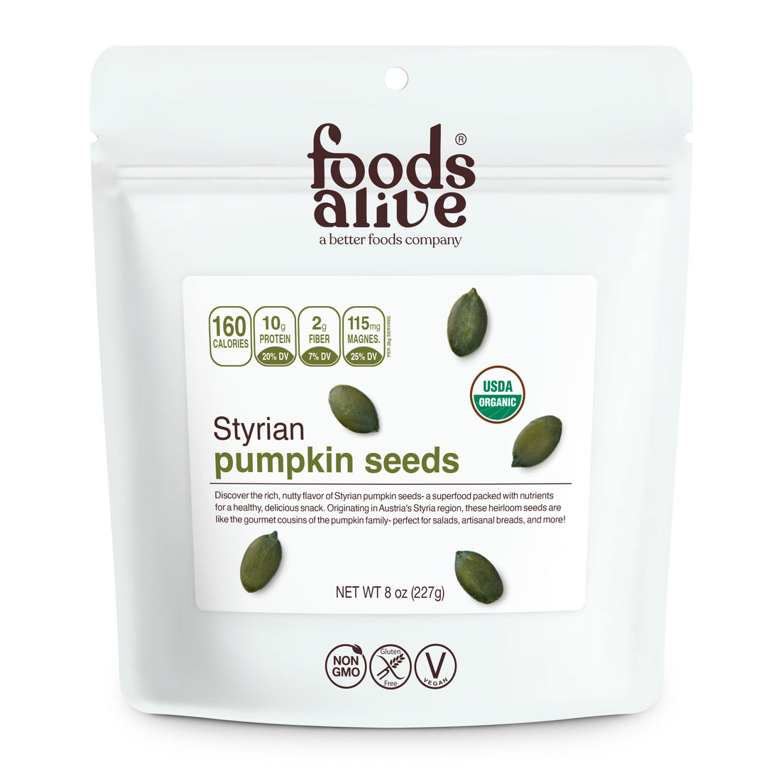 organic pumpkin seeds / styrian / front