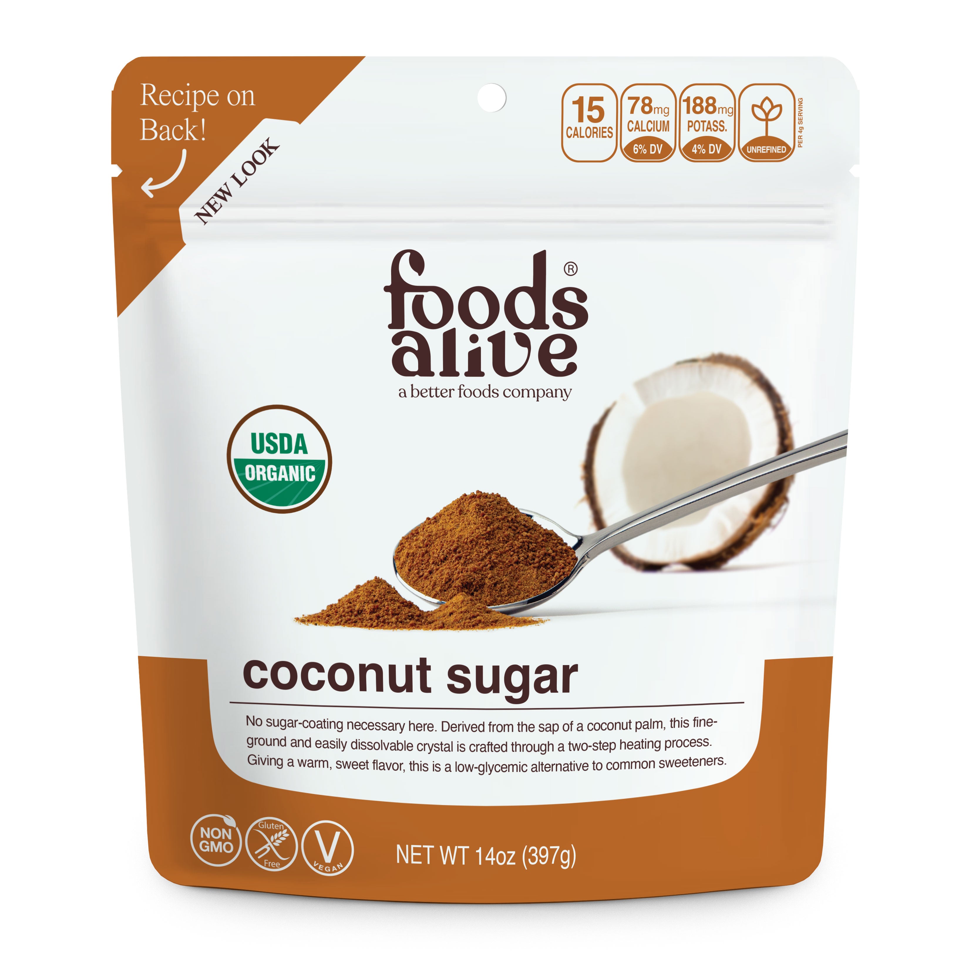 Foods Alive - Organic Coconut Sugar - 14 oz