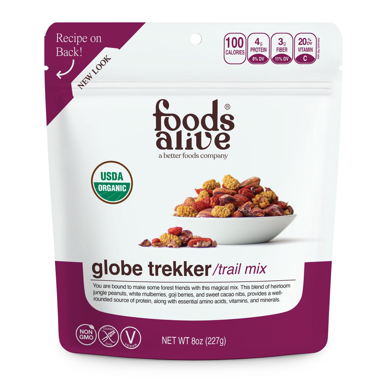 Organic Globe Trekker Trail Mix - 8oz - Foods Alive,