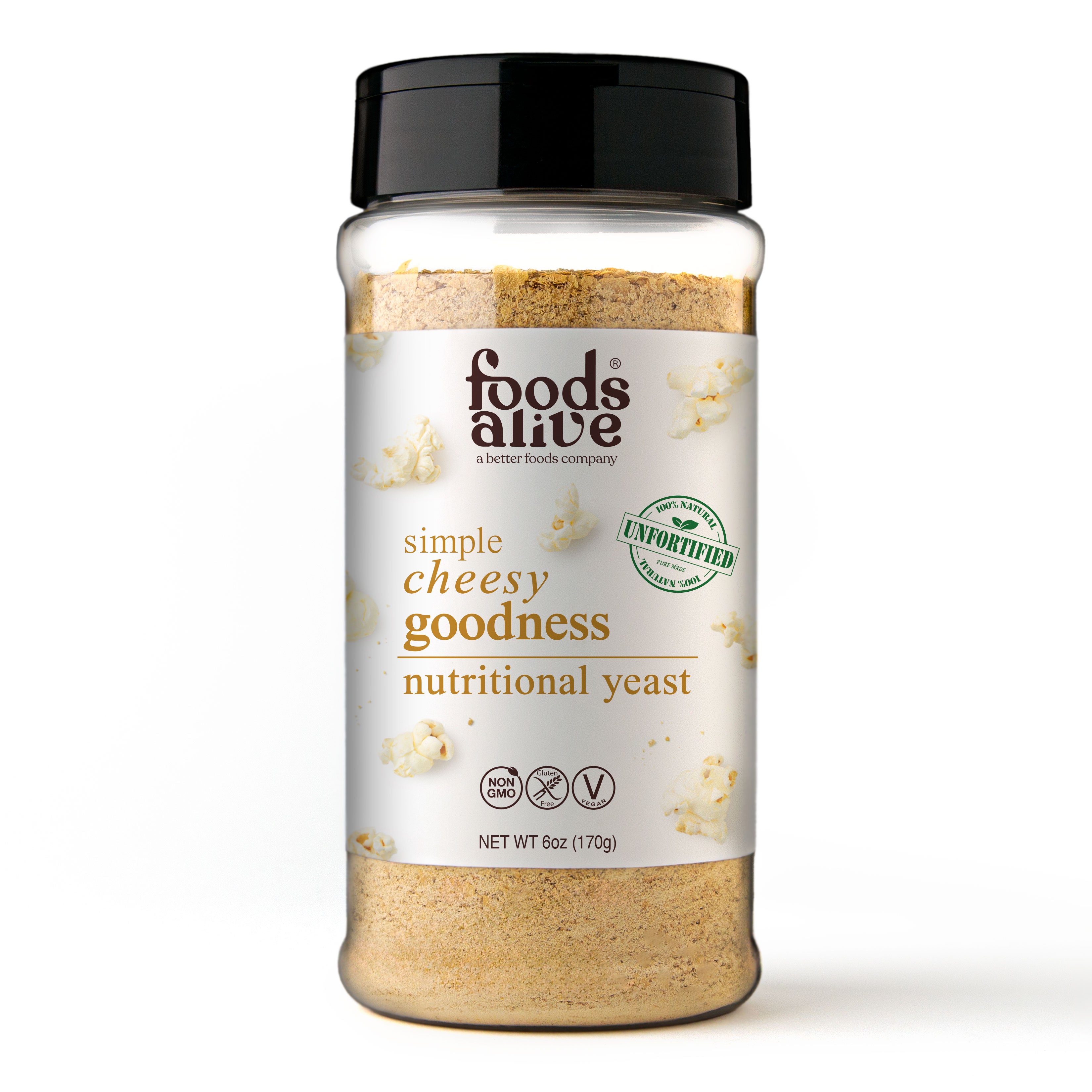 Simple Cheesy Goodness Nutritional Yeast - 6 oz Shaker Bottle,