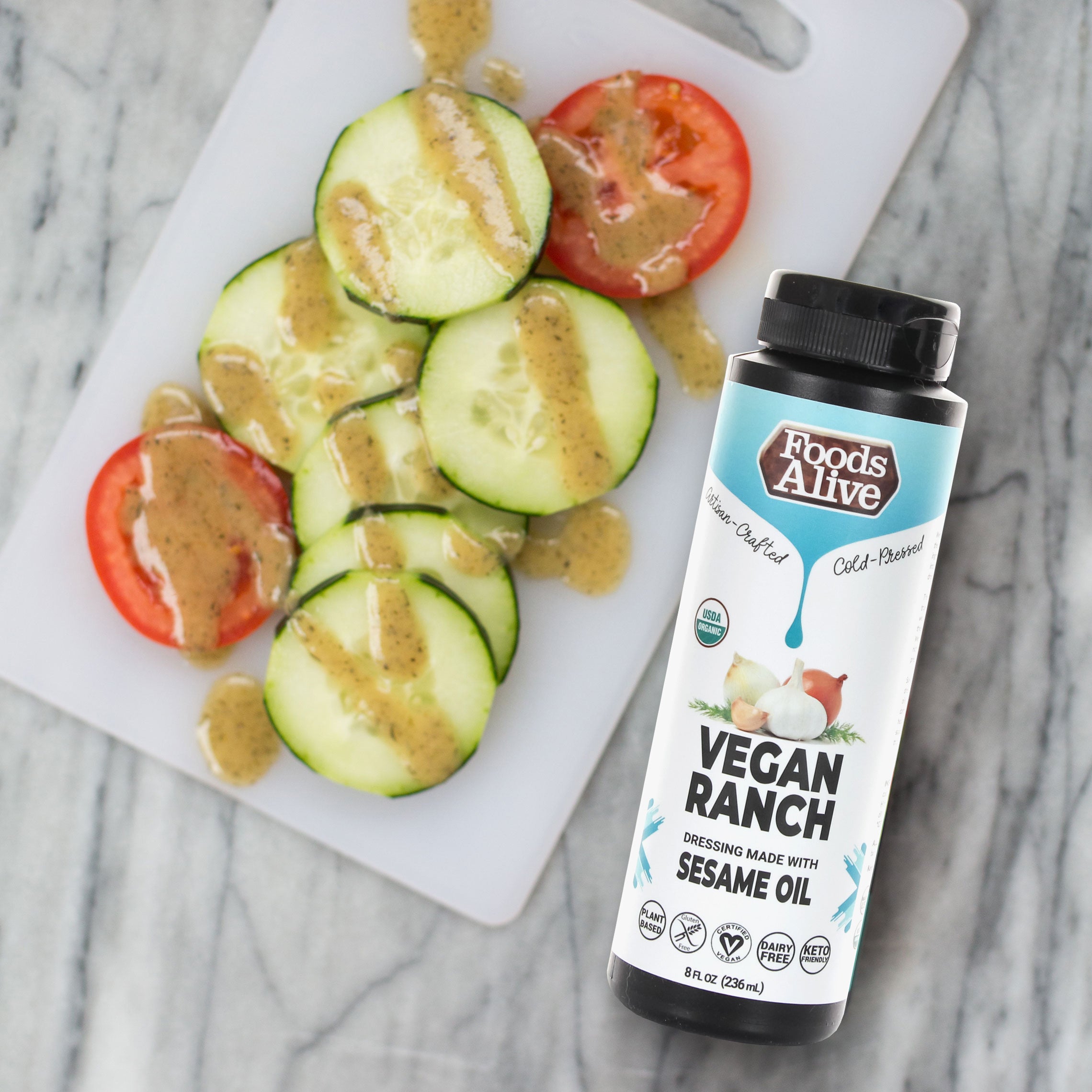 Ranch Superfood Dressing | Organic, Plant-Based, Vegan, Dairy-Free, Sugar-Free | Artisan Cold-Pressed Oil