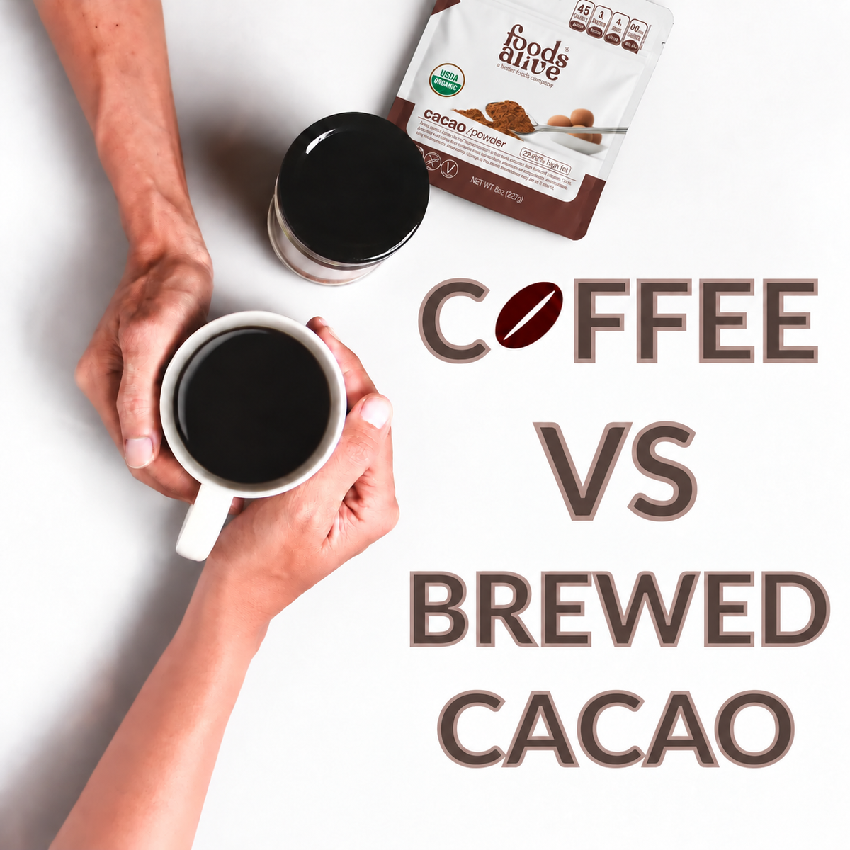 Coffee vs. Brewed Cacao