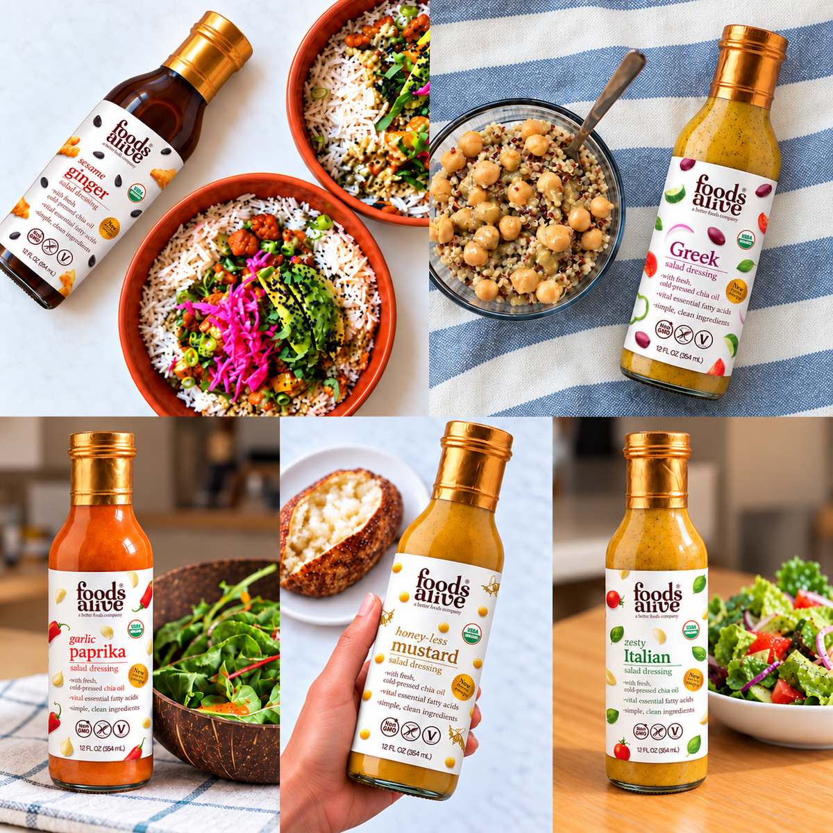Healthy Store-Bought Salad Dressings