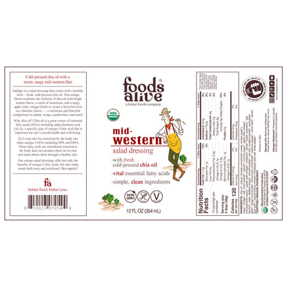 mid-western - organic dressing