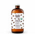 Foods Alive Organic Cold-Pressed Chia Oil 16 oz amber glass bottle with white cap and white label featuring chia seeds. 