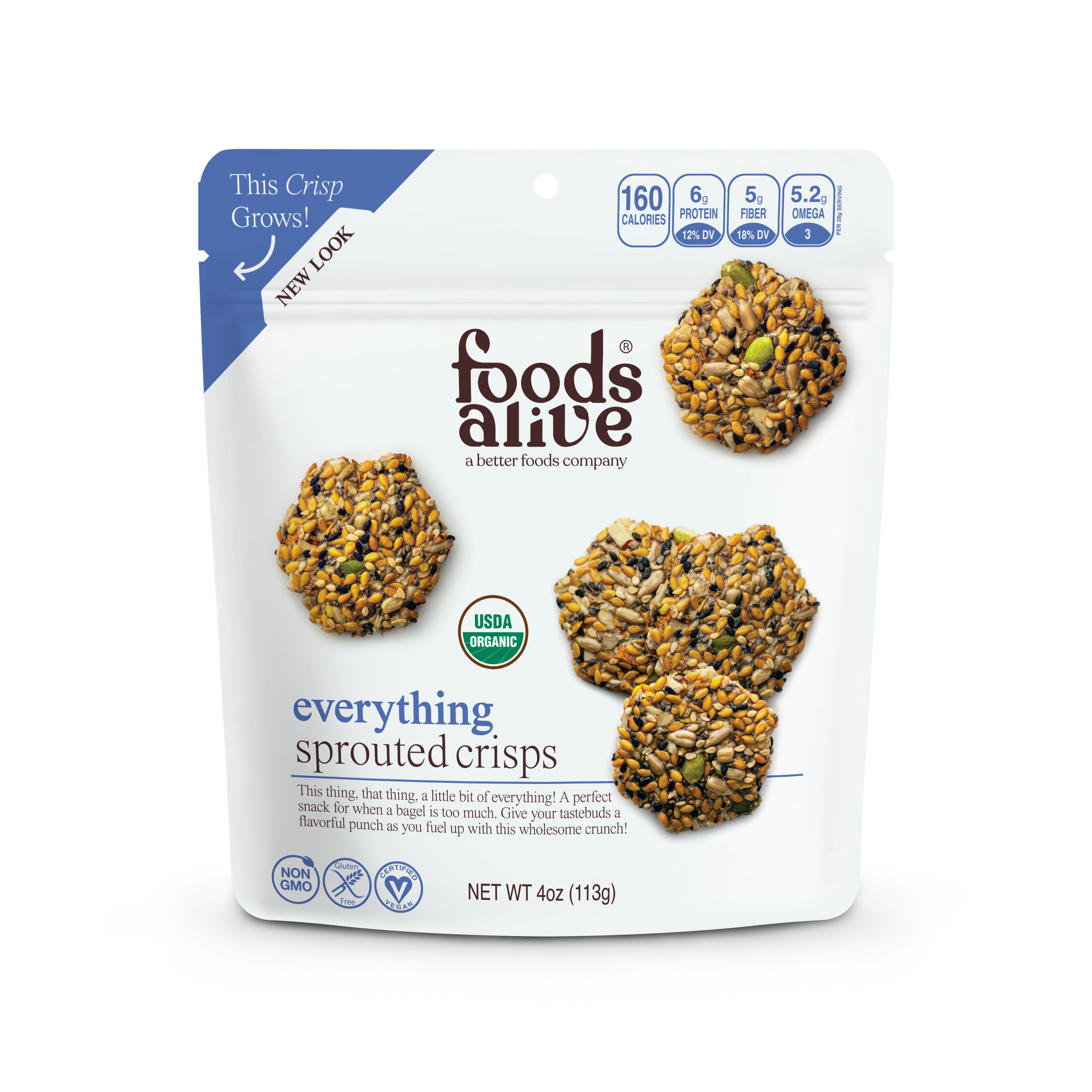 Everything Organic Sprouted Crisps - 4 oz