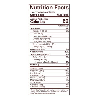 crispy dried onions nutrition facts panel