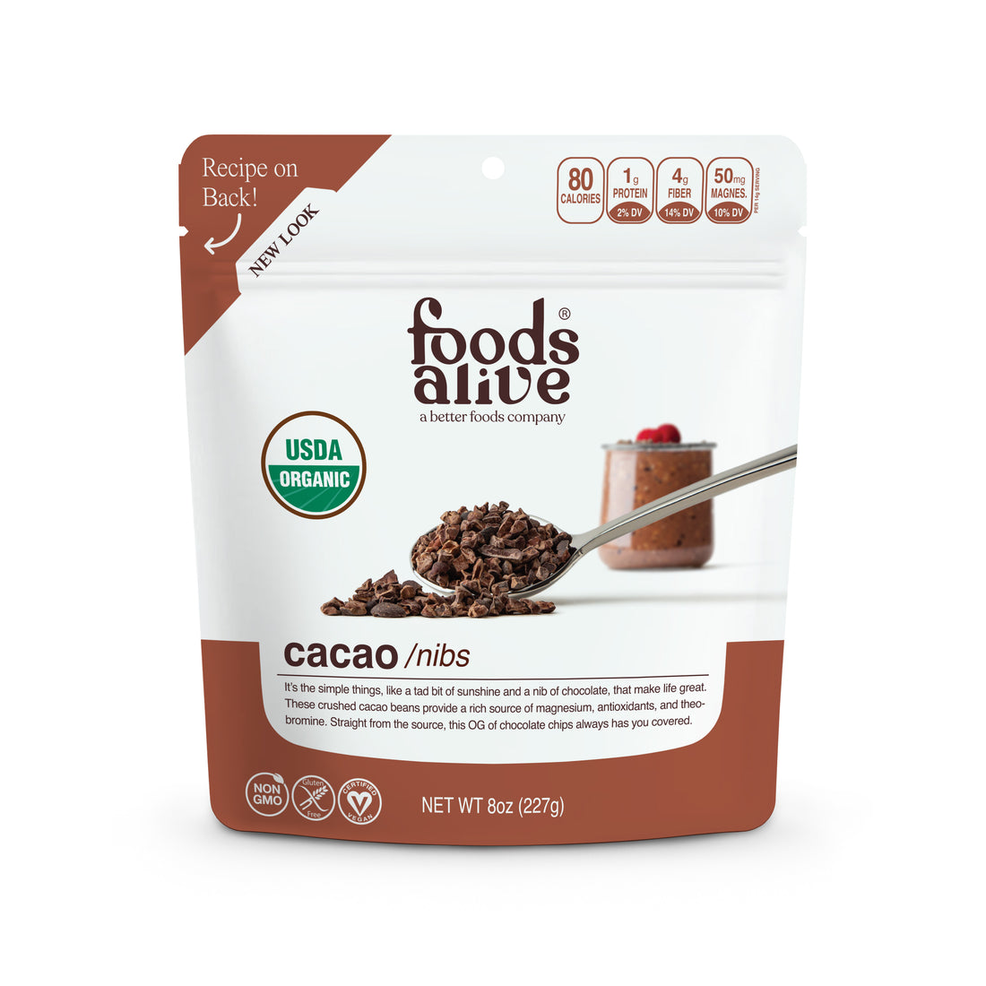 Foods Alive - Organic Cacao Nibs - 8 oz