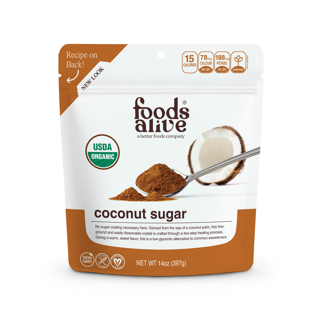 Foods Alive - Organic Coconut Sugar - 14 oz