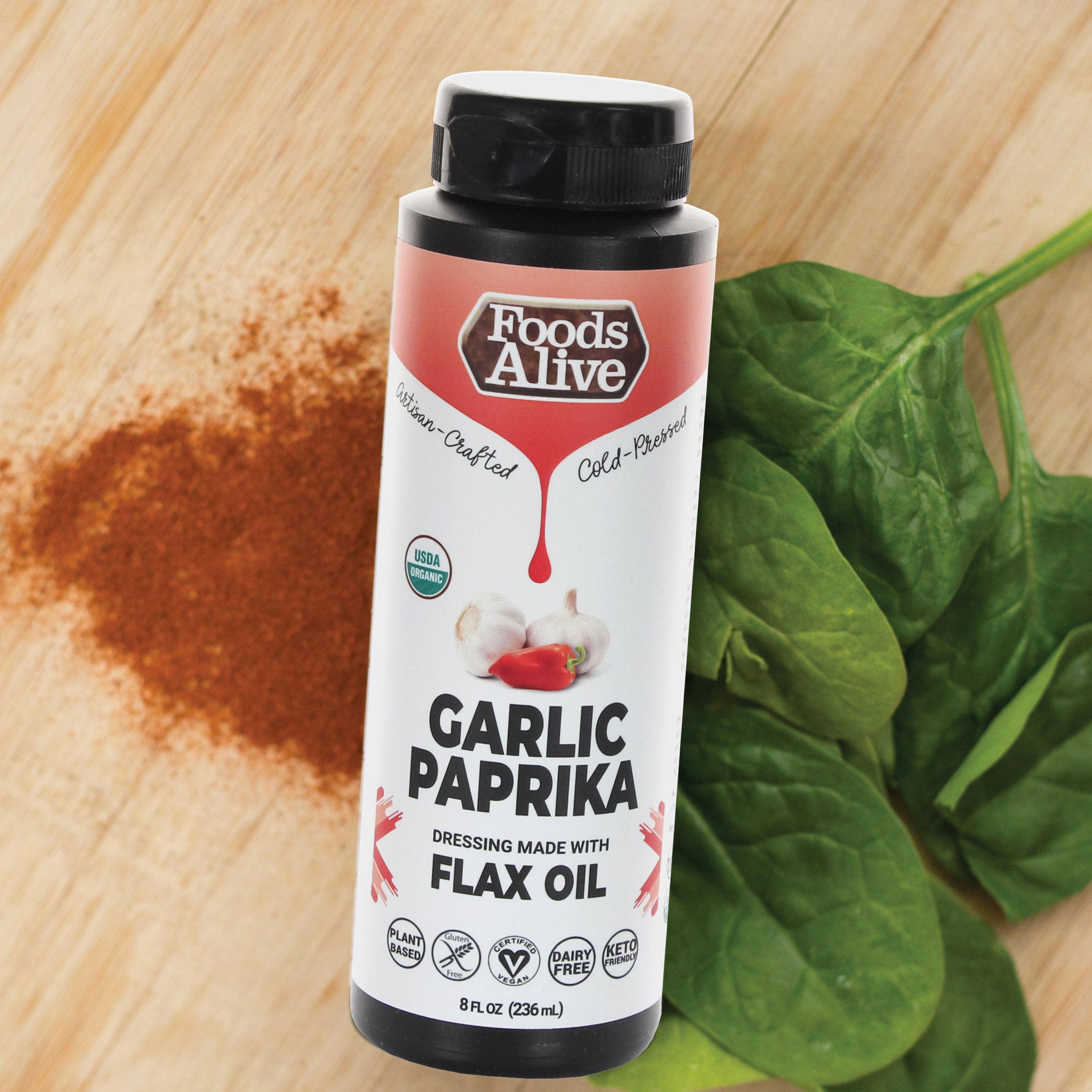 Foods Alive Organic Garlic Paprika Salad Dressing