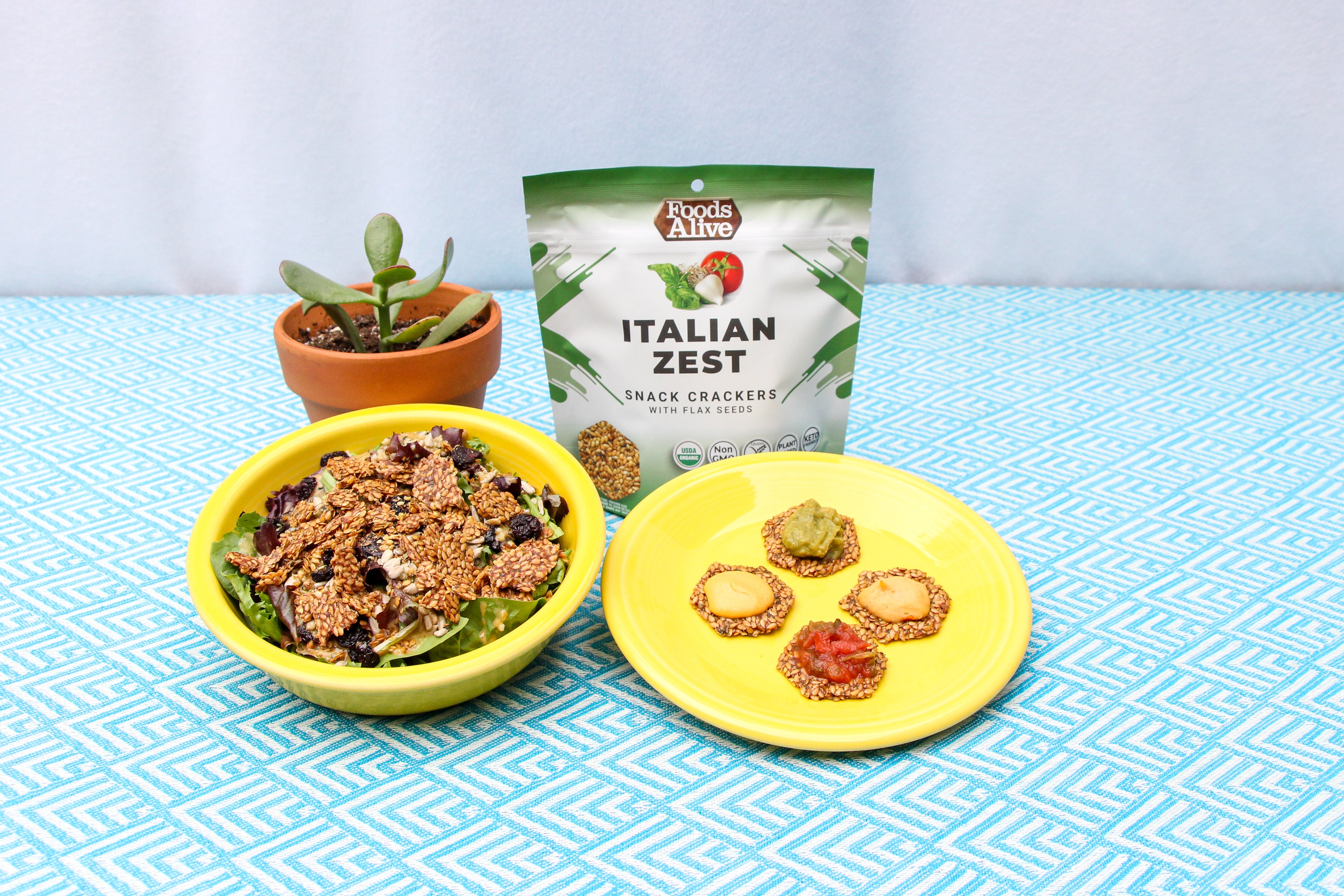 Foods Alive Organic Italian Zest Crackers