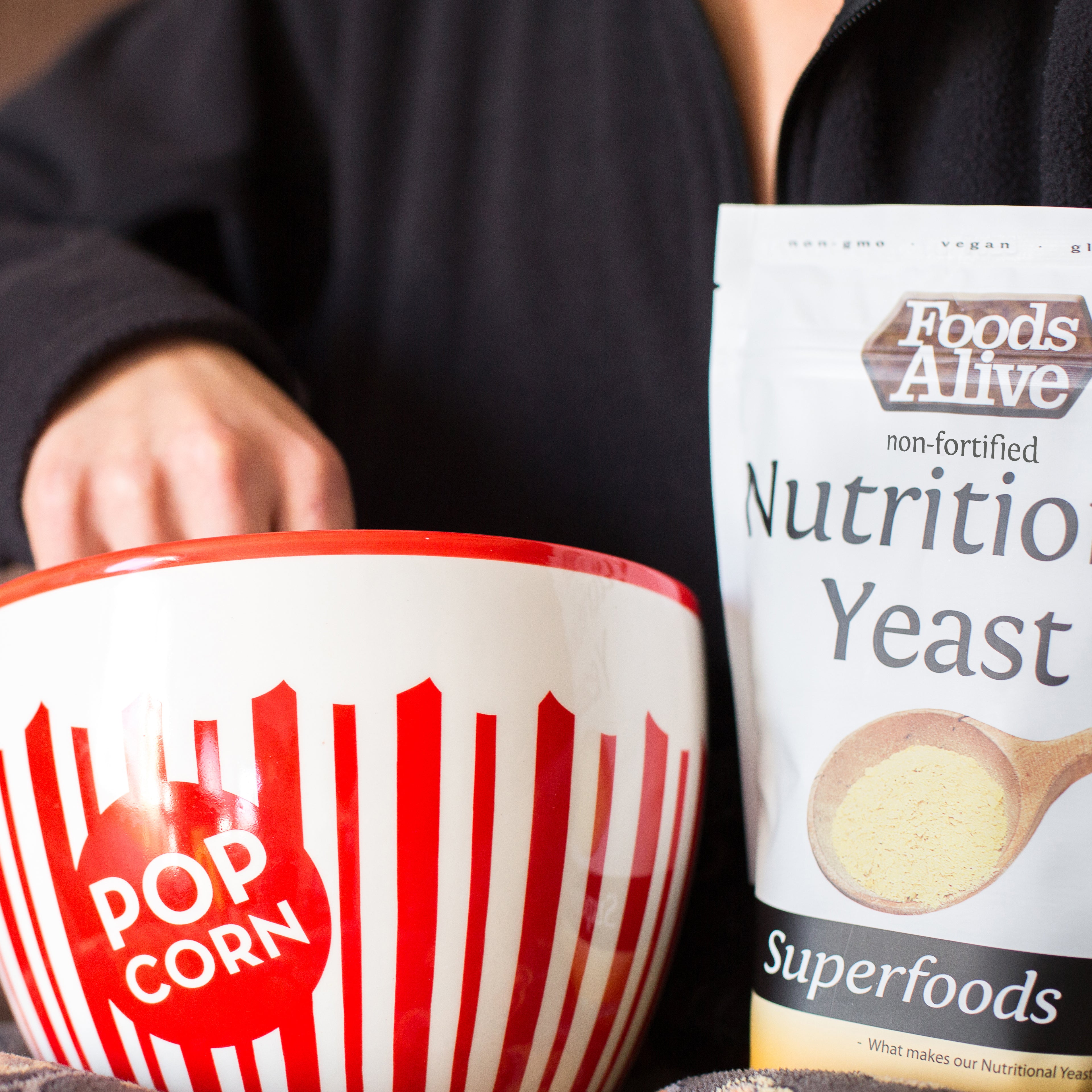 Foods Alive Nutritional Yeast Recipe - Popcorn - Non-Fortified