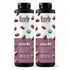 Foods Alive Organic Cold-Pressed Chia Oil 16 oz 2-pack, two black plastic bottles with purple chia seed labels. 