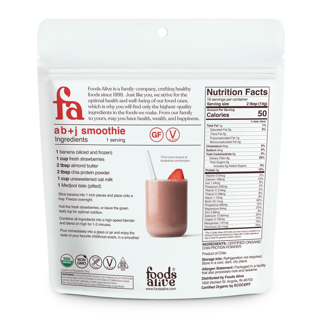 organic chia protein powder