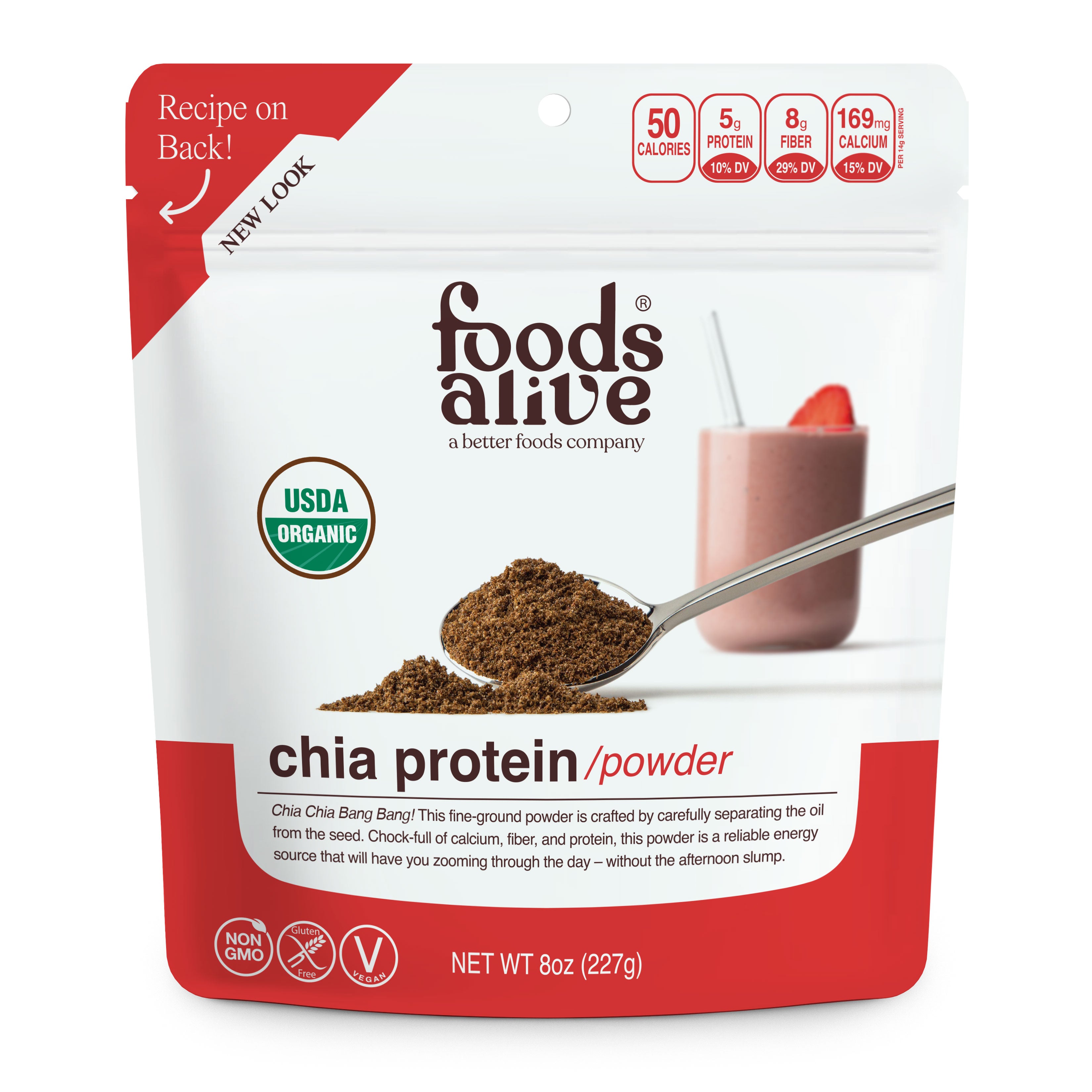 Foods Alive - Organic Chia Protein Powder - 8 oz.