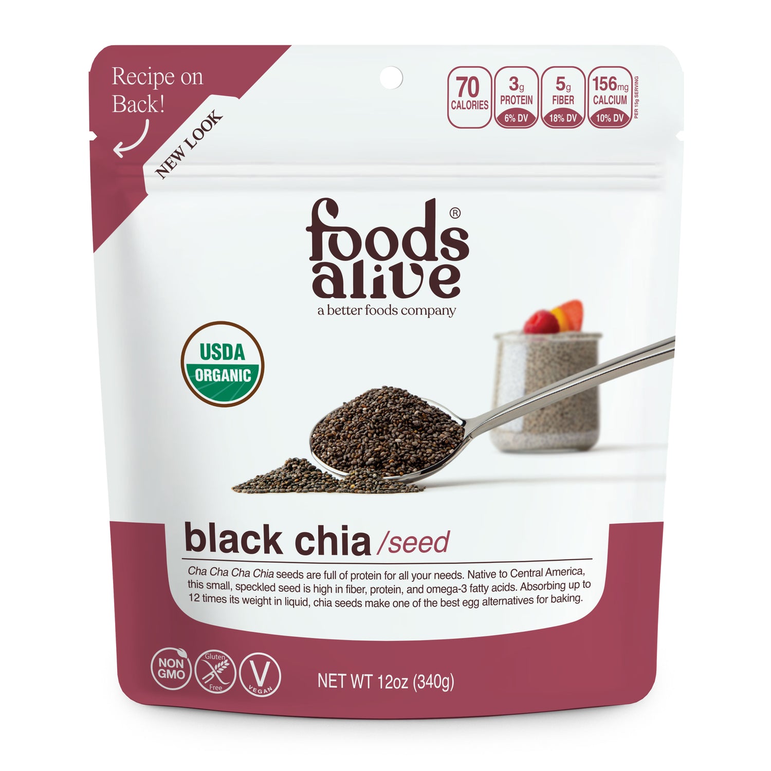 Foods Alive - Organic Chia Seed 12oz