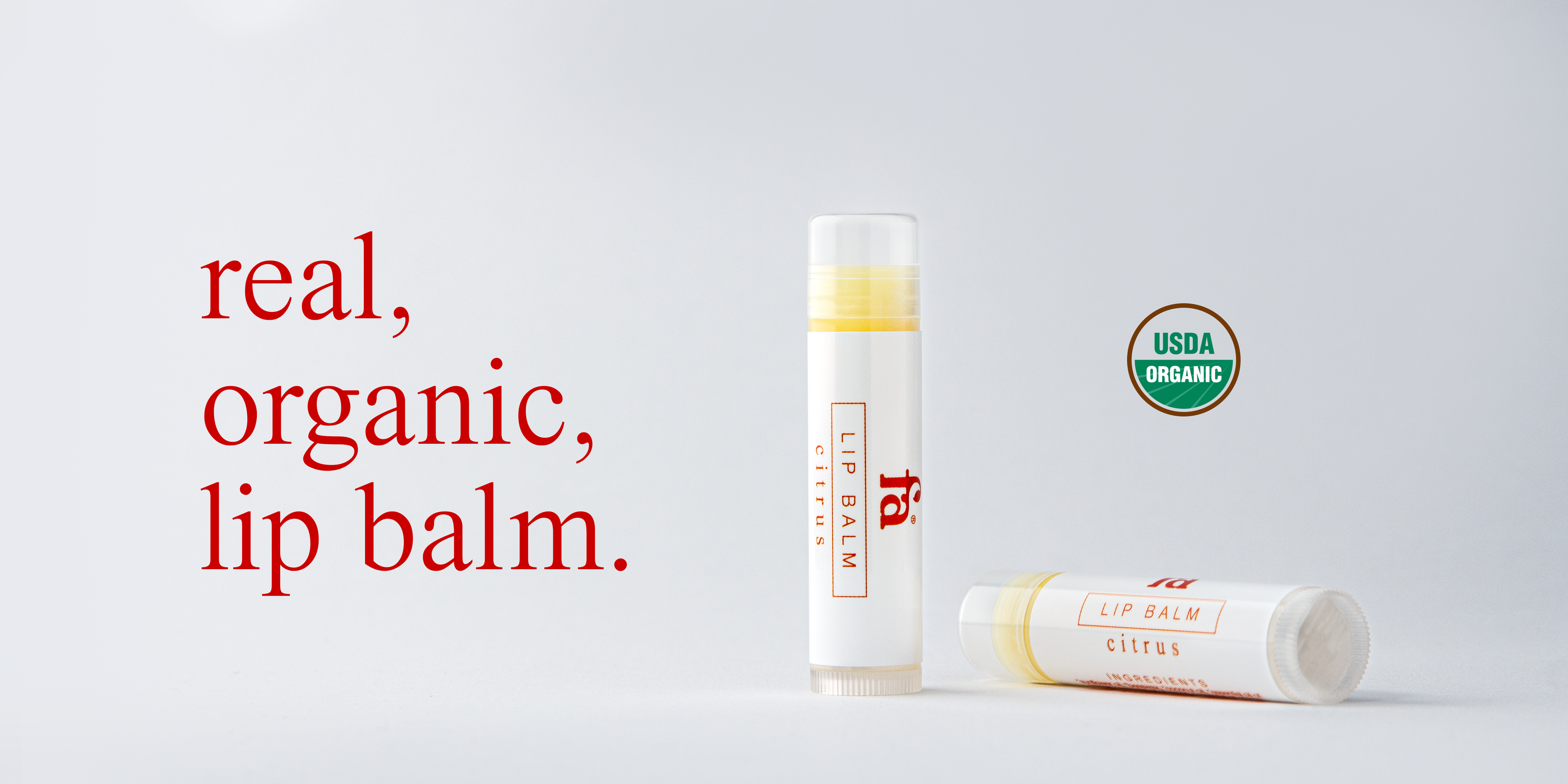 Organic Citrus Lip Balm / real, organic