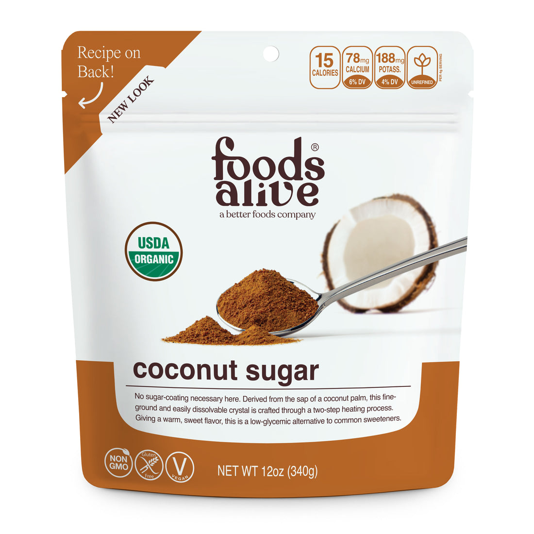 Foods Alive - Organic Coconut Sugar - 12 oz