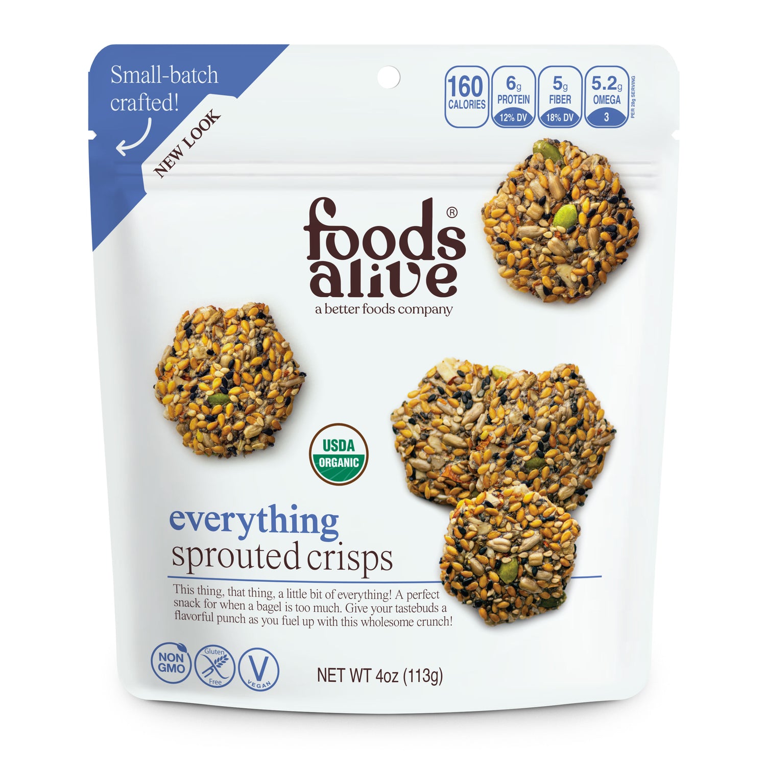 Everything Organic Sprouted Crisps - 4 oz, 