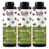Foods Alive Organic Cold-Pressed Hemp Seed Oil 16 oz 3-pack featuring three black plastic bottles with green and white hemp seed labels. 