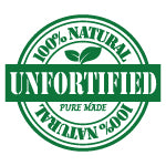 unfortified 100% natural
