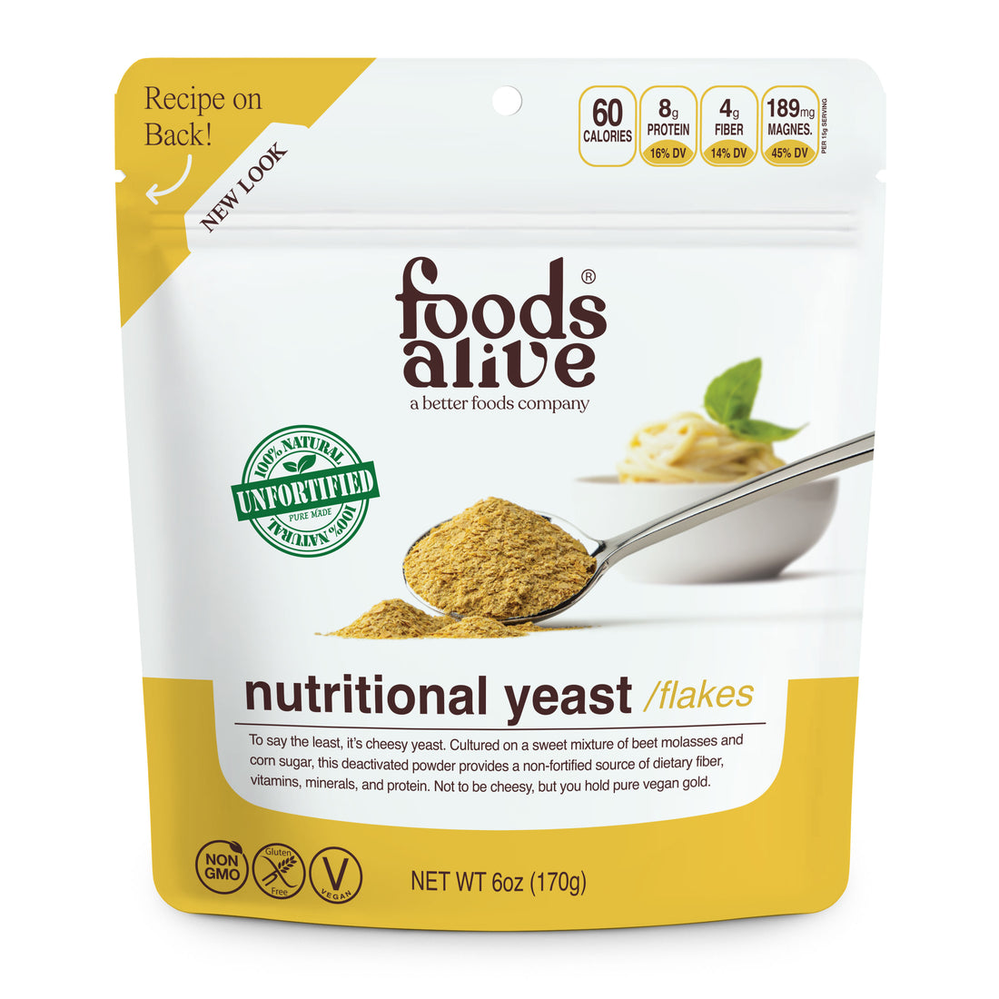 Foods Alive - Nutritional Yeast - 6 oz