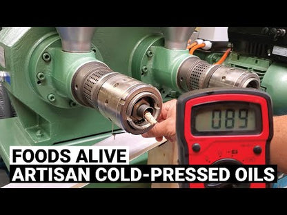 Foods Alive Golden Flax Oil Pressing Temperature - Organic, Artisan Cold-Pressed Golden Flax Oil video, 