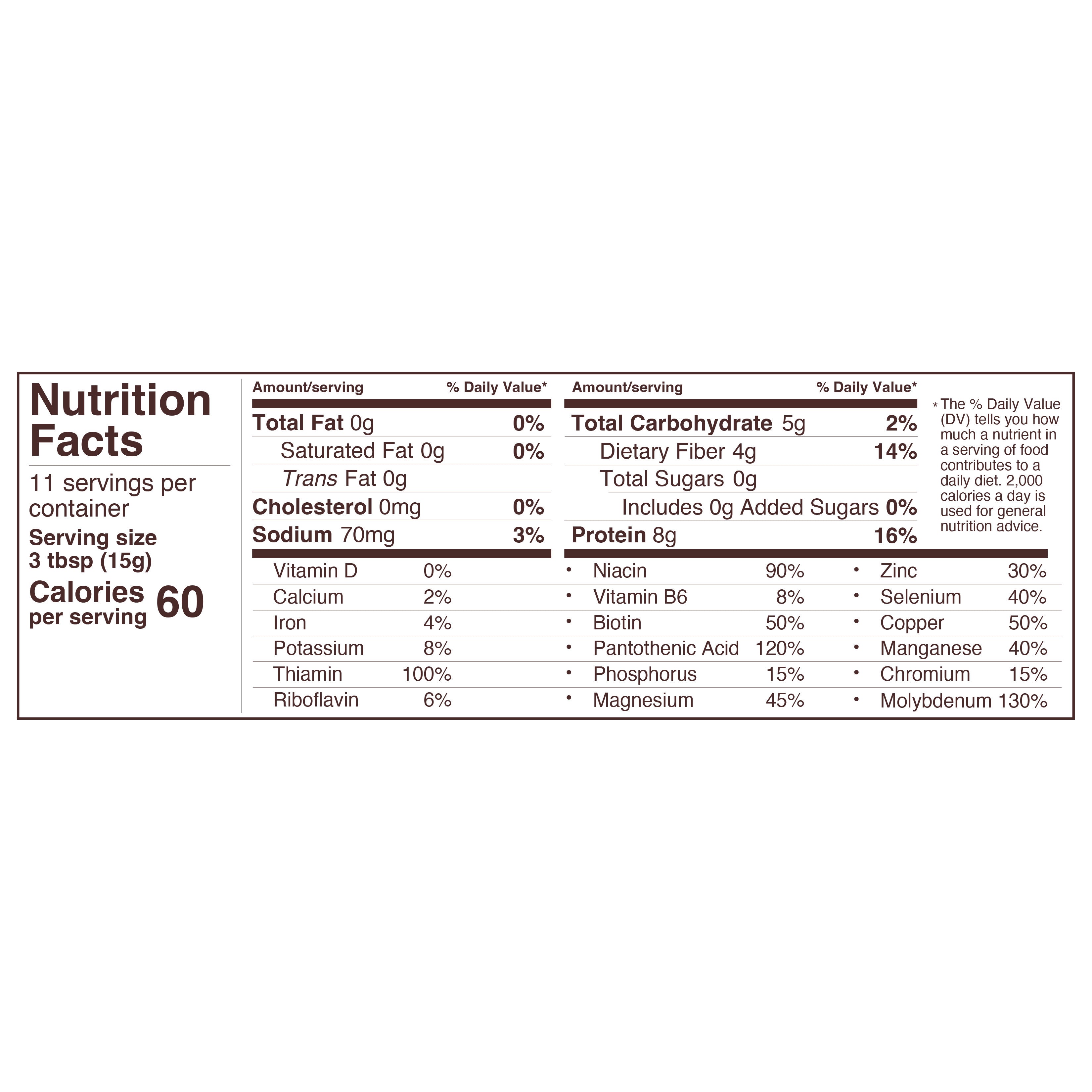 simple cheesy goodness / nutritional yeast label