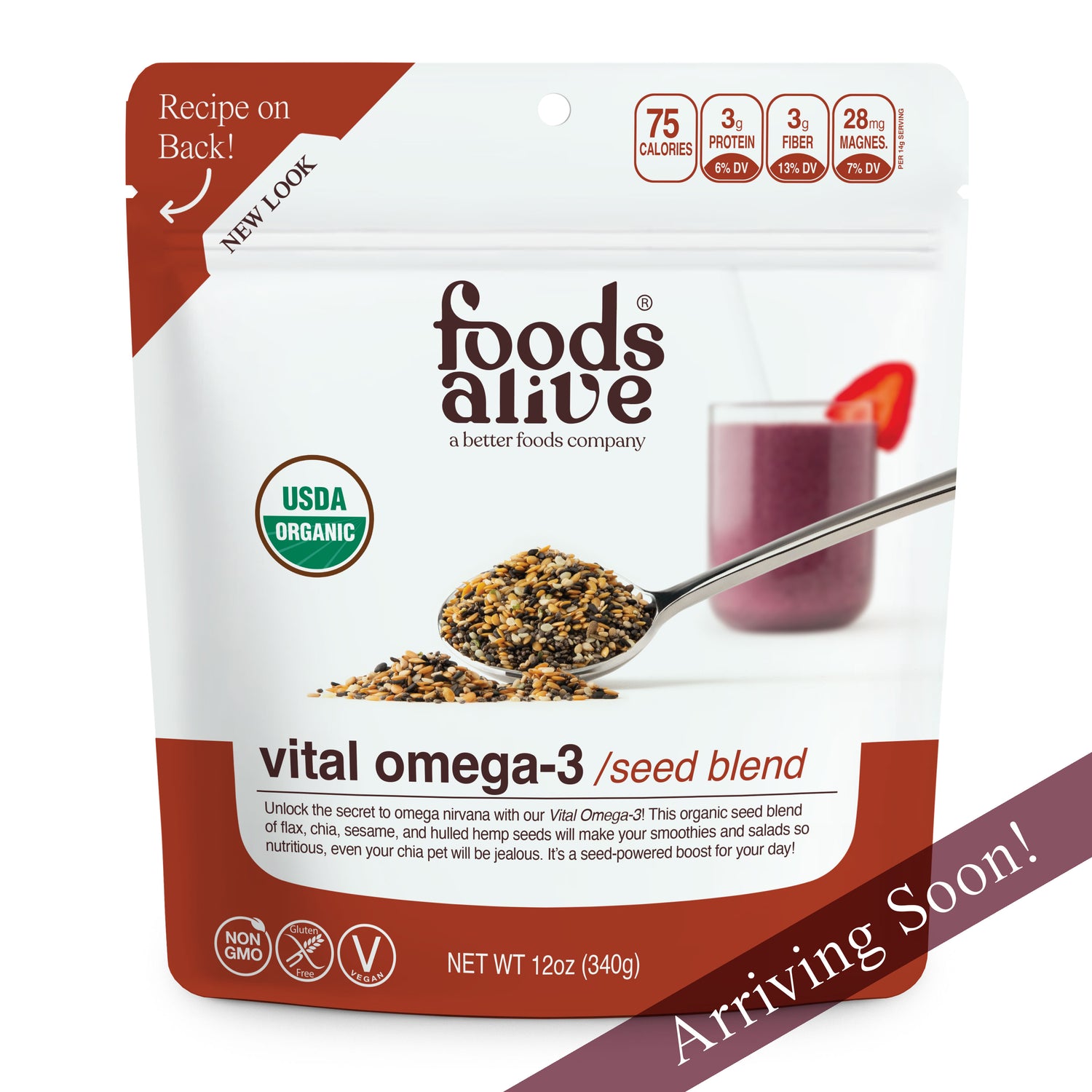 organic vital omega-3 seed blend - arriving soon