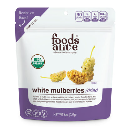 Foods Alive - Organic Mulberries - 8 oz, 