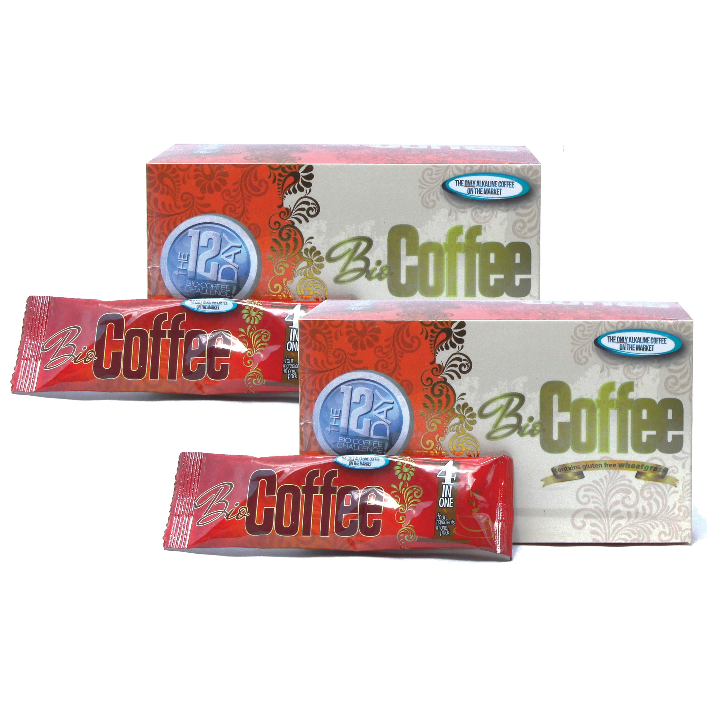Bio Coffee 12 Sachet Box First Organic Instant Non-dairy Alkaline Coffee