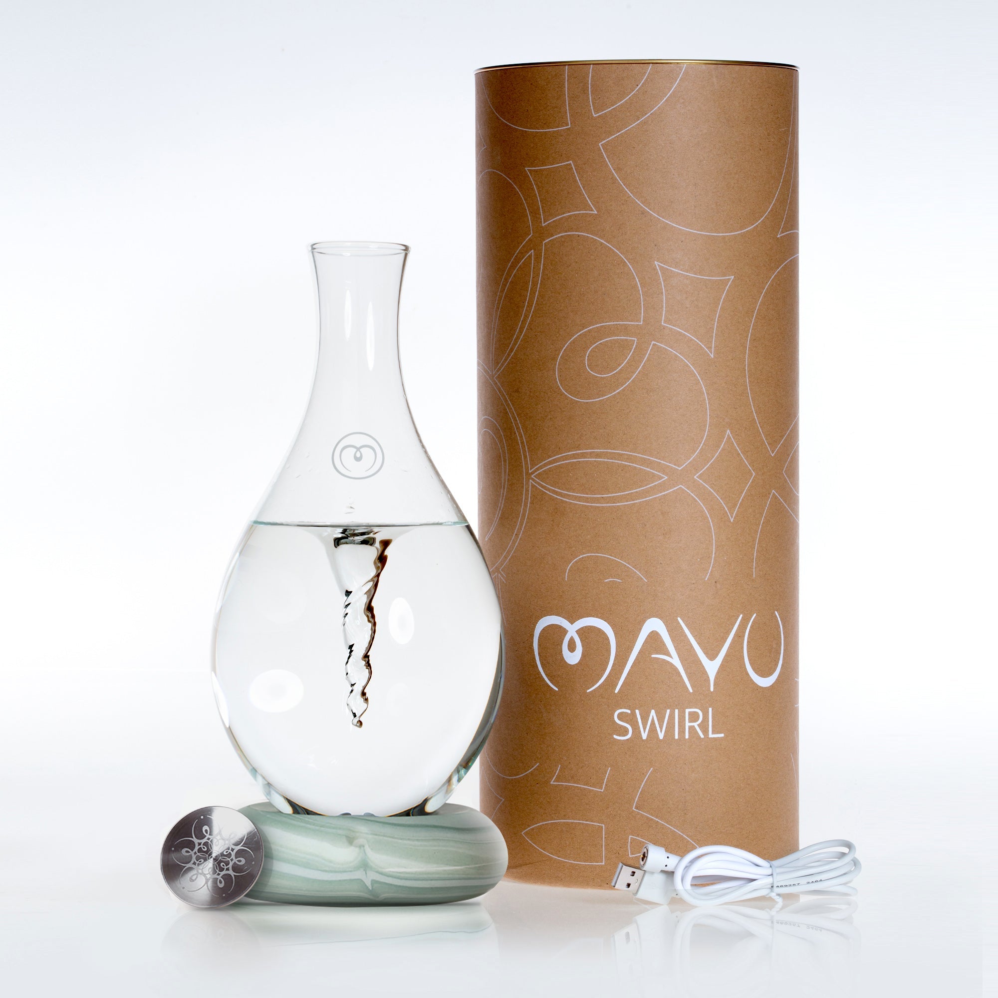 MAYU Water Carafe  Hand-blown, Drop-shaped, 100% Grade A Borosilicate Glass  – Mayu Water